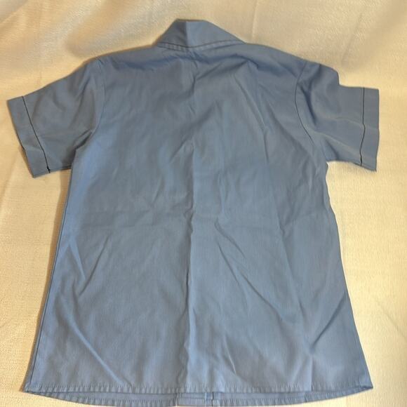 Girl Scouts Youth size‎ 7 Brownie Blue Button Dress Shirt w Collar-EUC - Picture 7 of 8